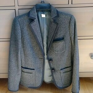 JCrew wool blazer size 0P, charcoal